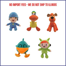 Pocoyo Plush Doll Kawaii Elly Elephant Barto Duck Stuffed Animal Toy FREESHIP
