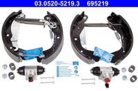 ATE Bremsbackensatz Original ATE Topkit 03.0520-5219.3