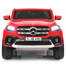 Topbuy 2-Seater Electric Kids Ride On Car Licensed Benz Toy Car Red