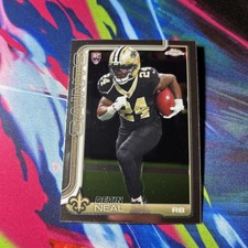 Topps 2023 Chrome Devin Neal #391 New Orleans Saints Rookie Football Card. rookie card picture