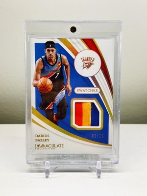 Darius Bazley /10 Gold 2020-21 Panini Immaculate  Swatches #SW-DBZ SHIPS IN MAG