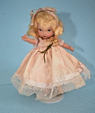 Judy Ann Doll #87 Bridesmaid - Silver Shoes - Nancy Ann Storybook Dolls 1930s