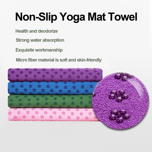 (Rosa) Toalla Esterilla Yoga Toalla Esterilla Absorbente de Sudor - Imagen 9 de 22