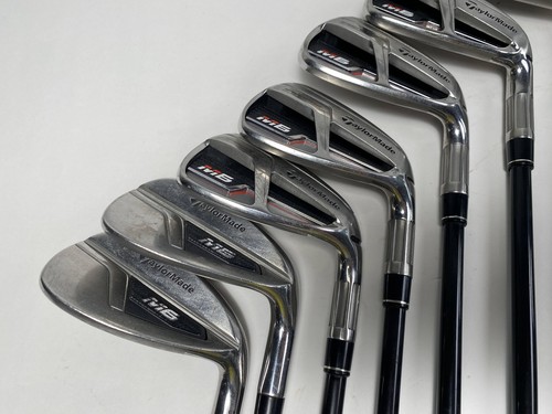 TaylorMade M6 Iron Set 6-PW+AW+SW Fujikura Atmos 5A Senior Graphite Mens RH - Picture 3 of 11