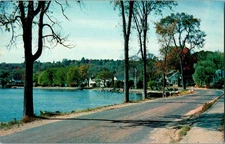 Vintage Water Landscape Postcard Lake Winnipesaukee N.H. by Tichnor Bros