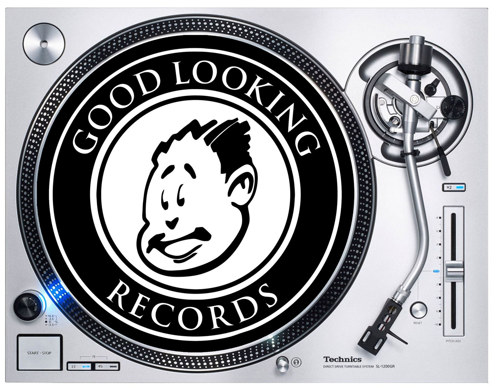 Good Looking Records DJ Slipmat - Jungle Drum n Bass Metalheadz Vinyl Decks