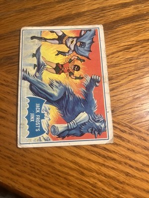 1966 Topps Batman Blue Bat Puzzle Back Card #26B Jack Frost's Jinx