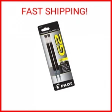 Pilot, G2 Gel Ink Refills, Fine Point 0.7 mm, Black, Pack of 2