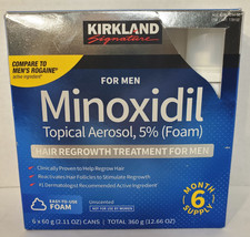 Kirkland Minoxidil 5 Foam Men Hair Regrowth Treatment SEALED 6 MONTHS Exp 11/26