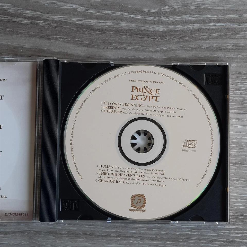 Prince of Egypt CD 1998 Collector's Edition Soundtrack DreamWorks Foto 4 de 4