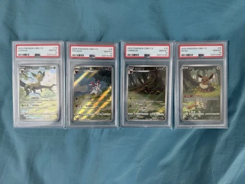 PSA 10 SEQUENTIAL SET Pokemon Chinese Gem Pack VOL.2 Eevee Umbreon Sylveon