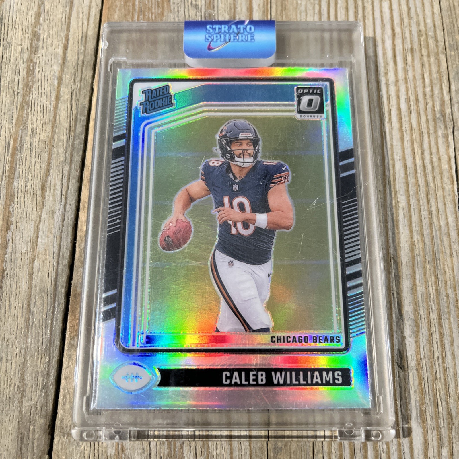 2024 Donruss Optic #201 Caleb Williams (RC) - Rated Rookie - Silver Holo - Bears