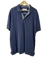 Tommy Bahama Paradiso Cove Golf Polo Shirt Size XXL Blue Preppy Classic Beach