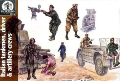 Waterloo 1815 AP037 - 1:72 Italian Tankmen, drivers+artillery crews - Neu