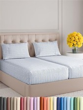 Split King Size 5 Piece Sheet Set - Comfy Breathable  Cooling Sheets - Hotel...