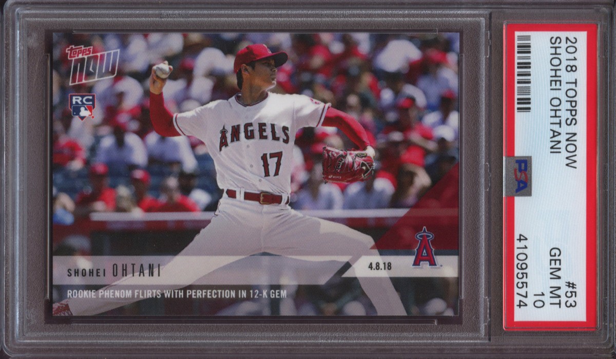 2018 Topps Now 53 Shohei Ohtani PSA 10 Gem Mint RC | eBay