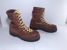 Vtg 90 s Brown Leather Sears kush n kollar Boss Packer Boots Mens Size 7.5 D