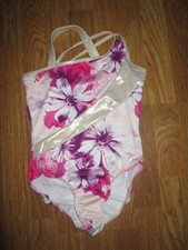 Girls JUSTICE dance gymnastics leotard M md Med / 10 ballet jazz