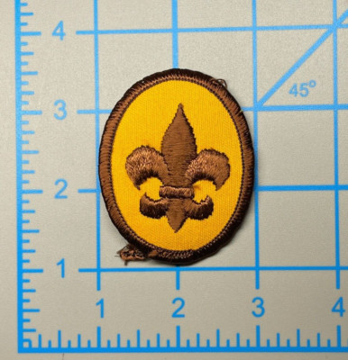 Boy Scout Patch Rank Fleur De Lis Scout Rank Patch - 1972-1989 - Type 1,