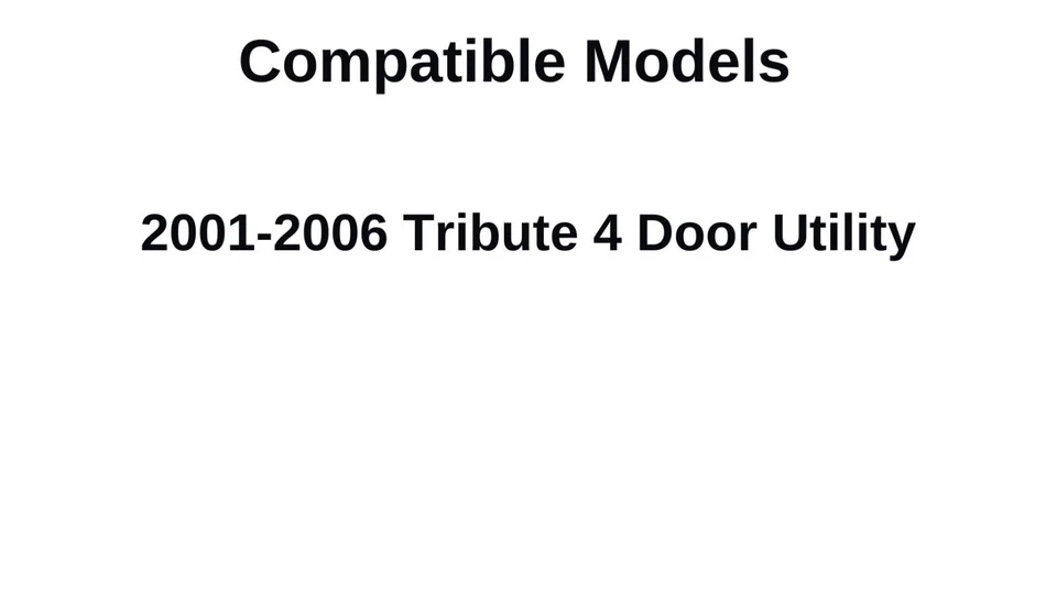 Se adapta a Mazda Tribute 2001-2006 4 puertas lado del conductor puerta trasera izquierda ventana vidrio Foto 3 de 4