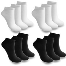 12-60 Paar Sneaker Socken Sport Freizeit Kurz Socken Mehrfarbig Damen und Herren