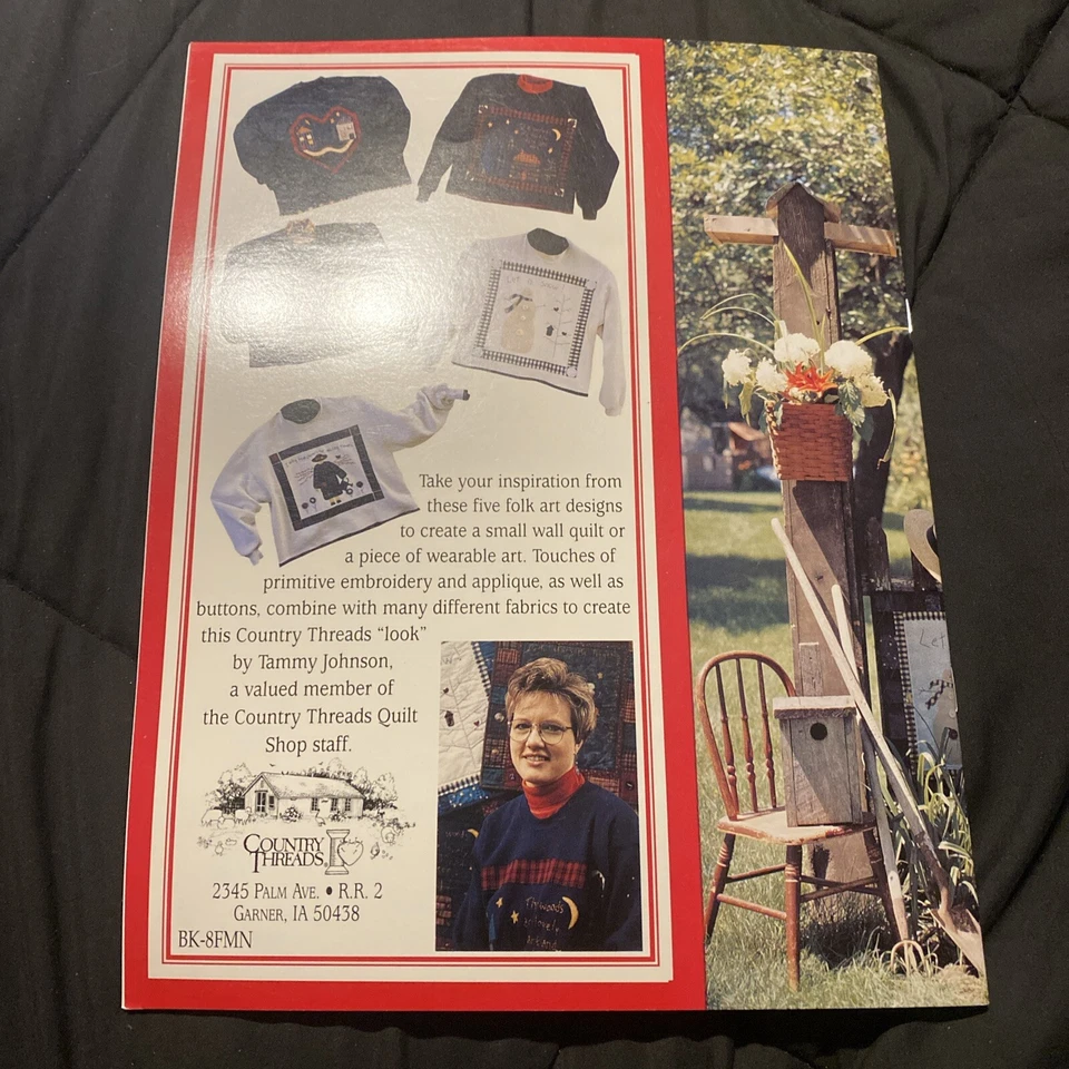 Forget Me Nots Quilt Book Country Threads Embroidery Applique - Image 4 of 4