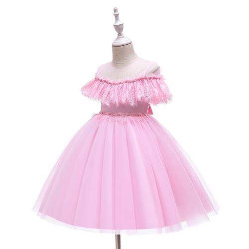Flower Girls Kids Princess Dress Christmas Party Bridesmaid Wedding Tutu Gown - Picture 138 of 173