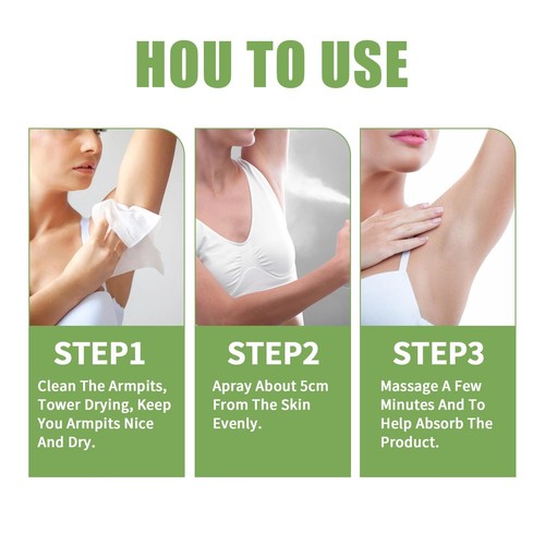 4pcs Armpit Refreshing Antiperspirant Spray 30ml Long Lasting Mild Anti Pers BBY