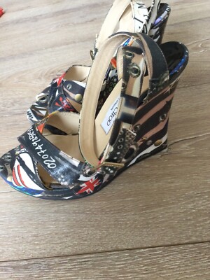 Jimmy Choo platform wedge sandals size 39 as new