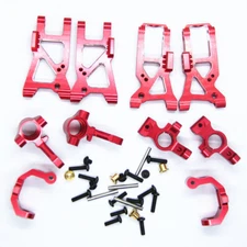 Red Aluminum F&R Knuckle C-Hub Suspension a Arm For Traxxas 4-Tec 2.0 3.0 1/10 