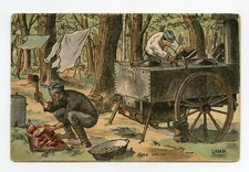illustrateur GABARD . Guerre, patriotique . Le cuistot . Cuisine au front 