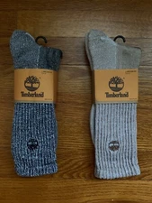 Vtg. Timberland Mens' Coolmax/Acrylic Crew Socks USA Made Deadstock 1 Pr. NWT