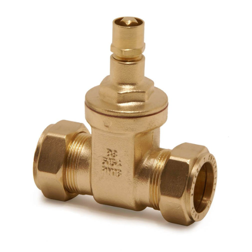 Pegler Yorkshire Kuterlite 15mm Brass Gate Valve, Compression Ends 416LS