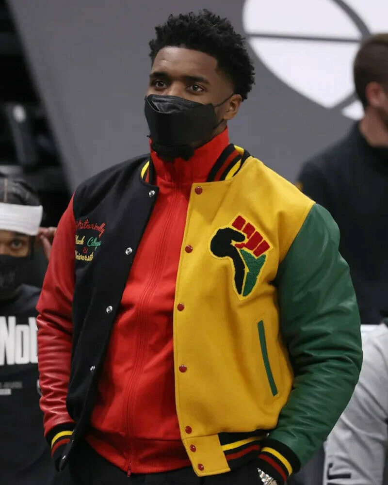 Donovan Mitchell HBCU Pride Varsity Jacket Letterman Jacket New