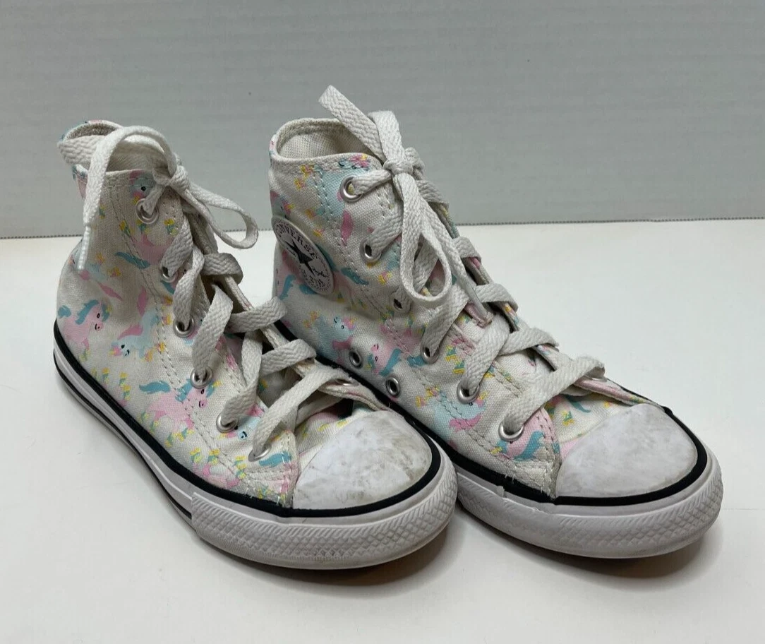 Top alto CONVERSE All Star Chuck Taylor unicorno juniors taglia 1 M 