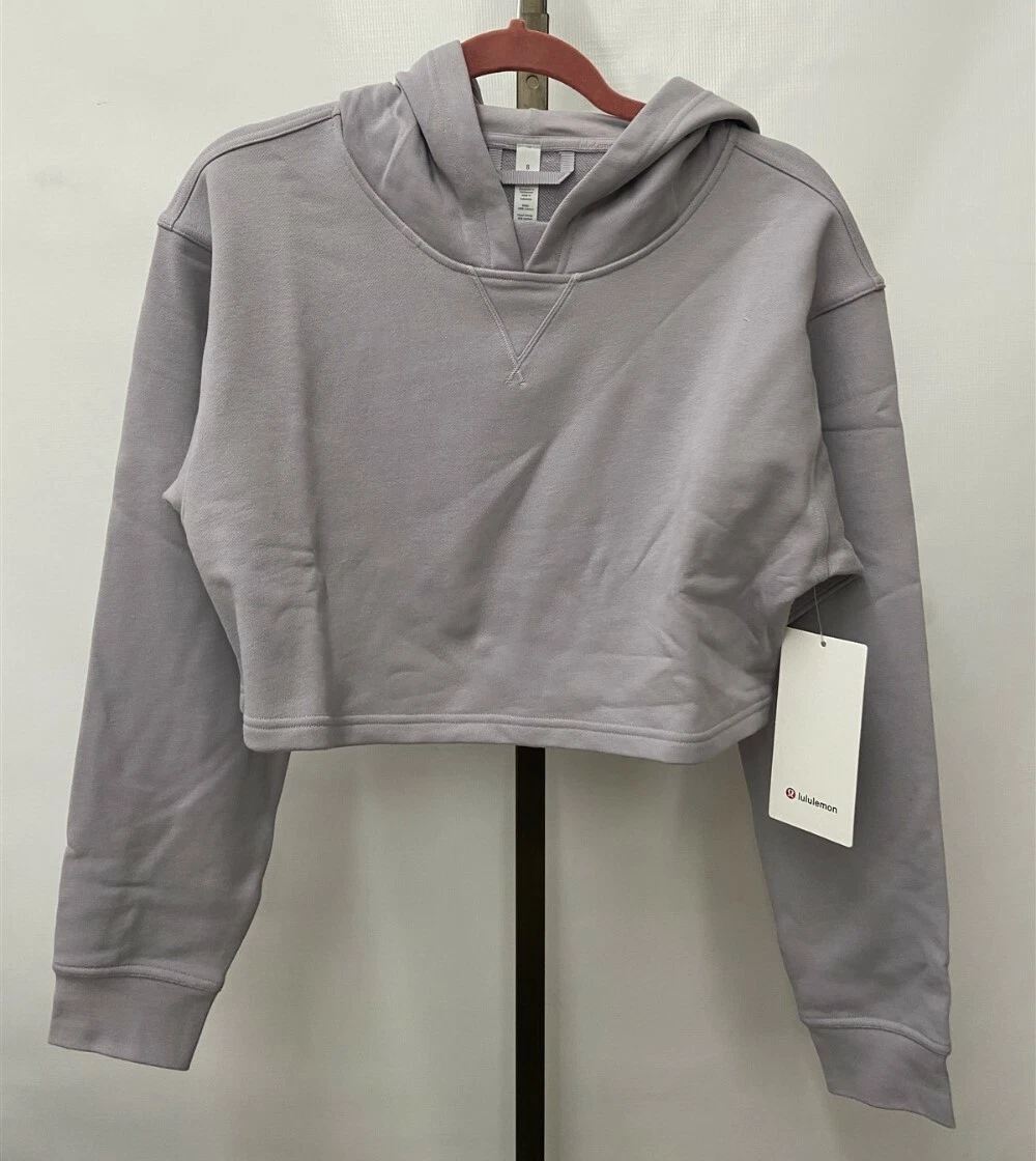 NWT Lululemon All Yours Cropped Hoodie Iced Iris Size 4 8 or
