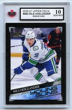 2020-21 UD YOUNG GUNS #462 NILS HOGLANDER RC ROOKIE GRADED 10.0 GEM (2021-671)