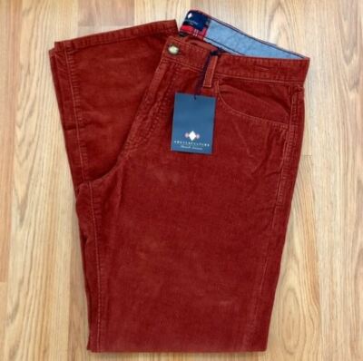 Russell Simmons Men's Argyleculture Corduroy Jeans Auburn Size W32 x L32