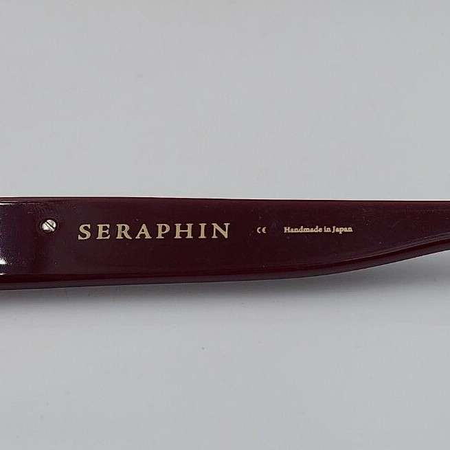 Seraphin Gray Burgundy Rectangular Sunglasses Fra… - image 4