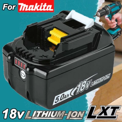 Original 18V 5,0Ah für Makita Akku BL1860B Led Anzeige 197422-4 BL1850B BL1830