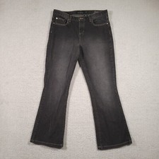 Vintage Calvin Klein Mid Rise Flare Denim Jeans Womens Size 10