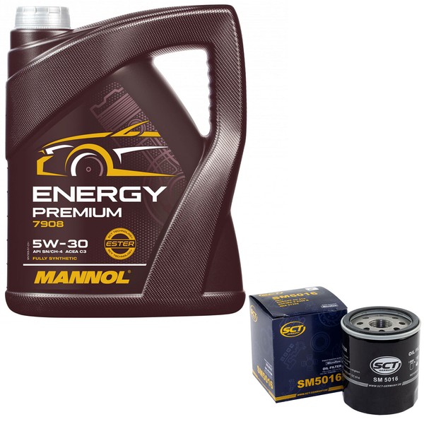 MotoröL Set 5W-30 5 Liter + ÖLfilter SM 5016 FüR Dodge Avenger Journey 2.0 2.4-image