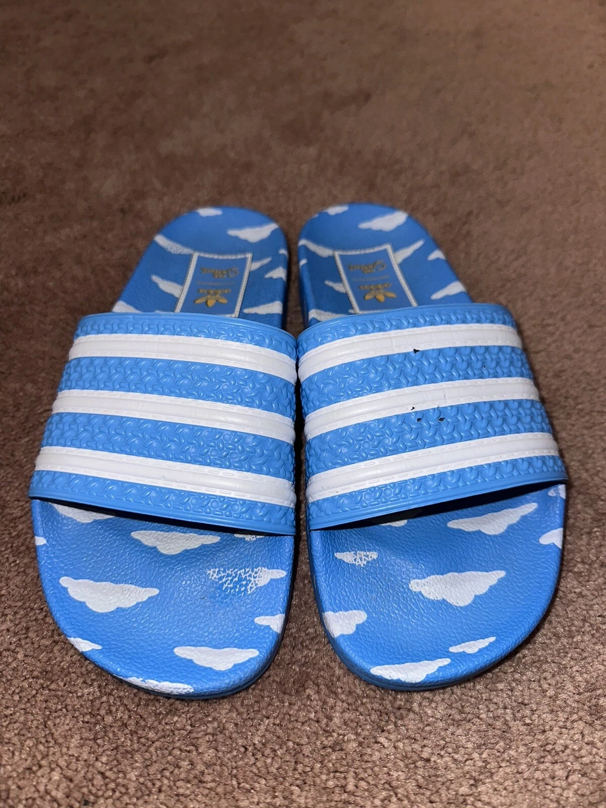 Adidas The Simpsons x Adilette Slide J 'Clouds' GZ3690 taglia 6 barba