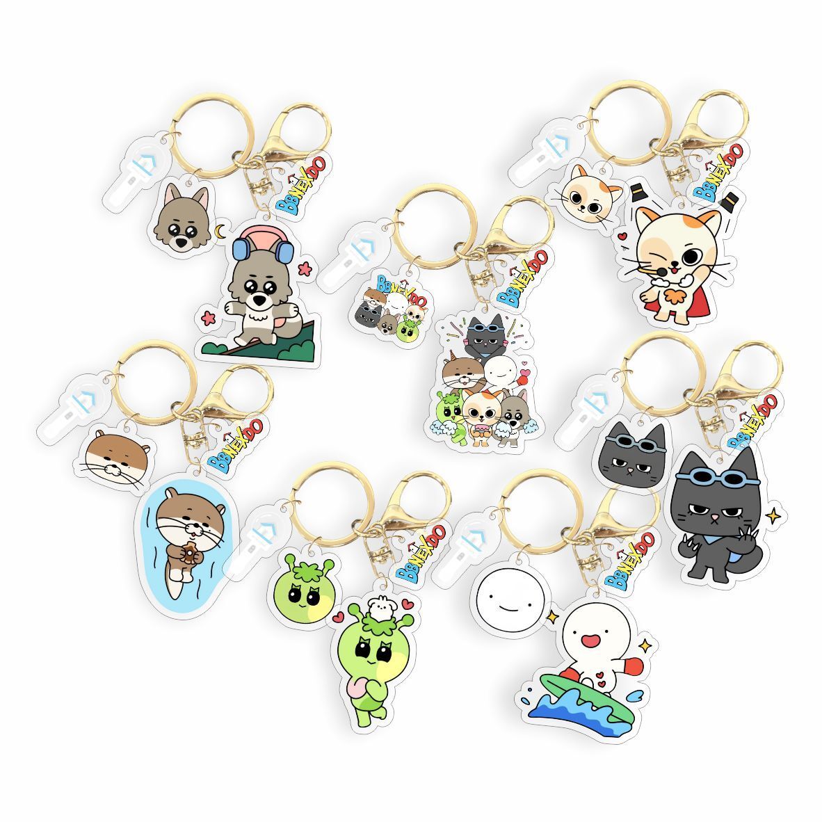 Kpop Boynextdoor Cartoon BBNEXDO Acrylic Keychain Bag Charm