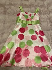 girls dress Spring/Easter Rare editions 7 polka dot A Line