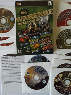 EA Warfare Collection (PC CD-Rom - 2006) - Medal of Honor & Battlefield Serie