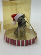 GANZ DOG GERMAN SHEPARD SANTA RESIN ORNAMENT