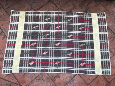 Burberry SPELL OUT Nova Check Large Beach Towel Bath Mat 61x39 | eBay