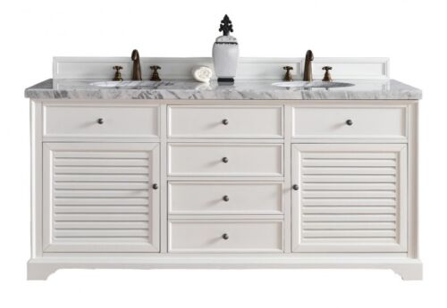 Double Bathroom Vanity White Quartz Top, 72 White Bathroom Vanity With Quartz Top