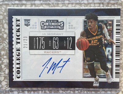 ja morant autograph, Contenders Draft Picks , Signed 21/23, Rookie